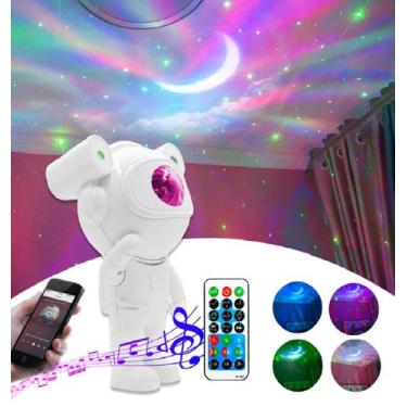 Imagem de Projetor Luz Galaxias Toca Musica Bluetooth Galaxia USB Projeção Estre