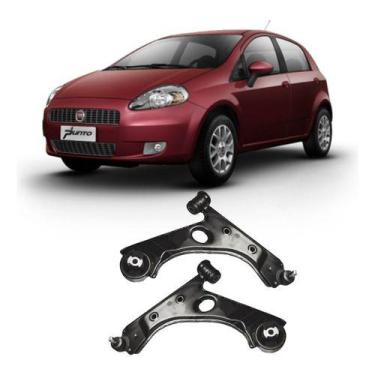 Imagem de Par Bandeja Balança Pivo Bucha Dianteira Punto 2006 Até 2017 - Vituri