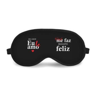 Imagem de Mascara de dormir - você me faz muuiito felizz - Tritengo