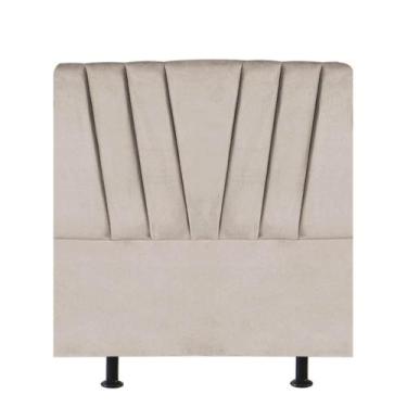 Imagem de Cabeceira Estofada Cama Box Solteiro Bélgica 110cm material sintético 