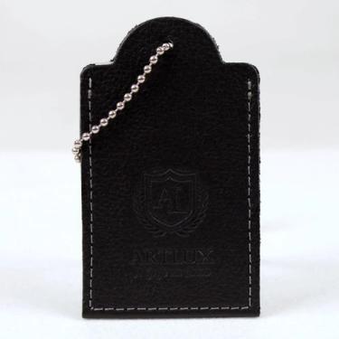 Imagem de  Mini Tag Identificação em Couro Artlux ID004, Preto