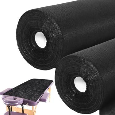 Imagem de Buryeah Rolos 100 Folhas Rolo De Papel Descartável Para Mesa De Massagem 32 "X 71" Rolo De Cama Lençóis De Spa Não Tecido Lençóis De Mesa De Exame Capas De Papel De Mesa Para Massagem Spa Salão De Bel