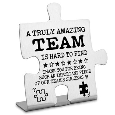 Imagem de FOKCBOCM Uma Equipe Realmente Incrível É Difícil de Encontrar, Decoração Inspiradora para Escritório de Equipe, Presentes de Agradecimento para A Equipe, Presente de Despedida, Pre (, Cinza)