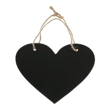 Imagem de WINOMO Lousa de madeira para decoração de casamento de lousa de coração