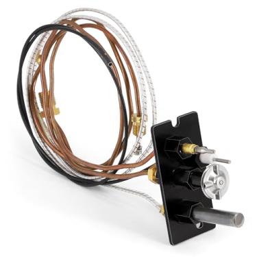Imagem de Hipoilk Conjunto piloto de 3 vias a gás natural 10002264 para Majestic, Temco, Vermont Castings, HHT, Dutchwest, Monessen Lareira e fogões a gás, peças de substituição de lareira com termopilha