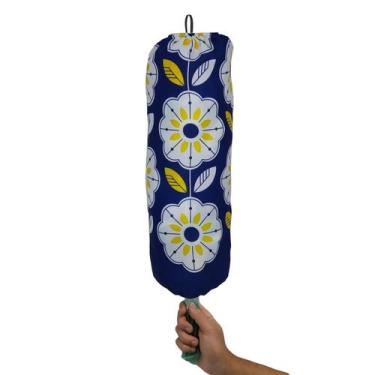 Imagem de Puxa Saco De Tecido Floral Dispenser Porta Sacolas Divertido - Novadec