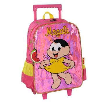Imagem de Mochila de Rodinhas Luxcel Turma da Monica - Magali – Rosa