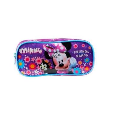 Imagem de Estojo Escolar Minnie Mouse Lilás Original Disney-Feminino