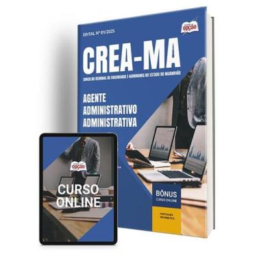 Imagem de Apostila CREA-MA 2025 - Agente Administrativo - Administrativa - Apost