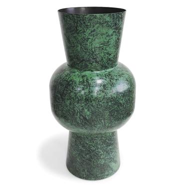 Imagem de Vaso em Metal Formato Bola e Tubular 16x31cm