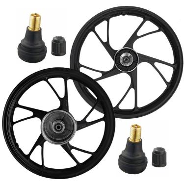 Imagem de PAR RODA PE DE GALINHA TITAN 150 SHIVER FREIO A Disco + BICOS