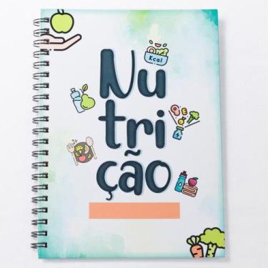 Imagem de Caderno Universitário 100fls Nutrição Profissões - Serv Color, Nutriçã