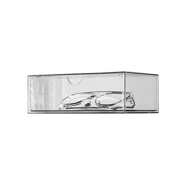 Imagem de LICONG-2020 Suporte de exibição de óculos, expositor de óculos, armário de colocação de óculos de sol, caixa de armazenamento de adereços de mesa, caixa transparente à prova de poeira para óculos