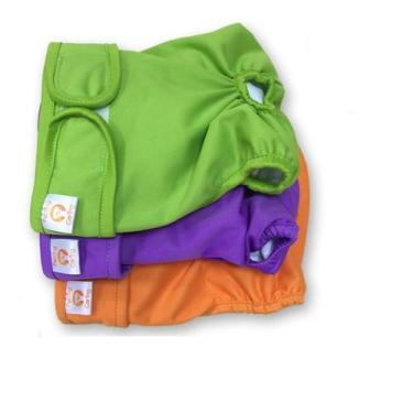 Imagem de Kit 3 Fraldas Cachorro Fêmea Reutilizáveis Petting Is Caring, P