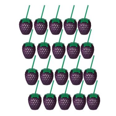 Imagem de Kit 20 Copos Reutilizável Lembrancinha Festa Frutas Tropical (Uva)
