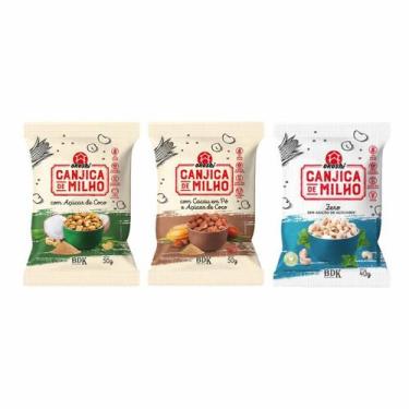 Imagem de Kit 3 Canjicas Doces Okoshi: Açúcar de coco, Cacau, Zero