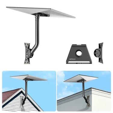 Imagem de Urmust Suporte Starlink Gen 3 com adaptador, suporte de parede Starlink pivô resistente compatível com antena padrão V3 Starlink