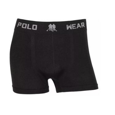 Imagem de Cuecas Boxer Polo Wear Adulto Masculino  Kit 3 Unidades