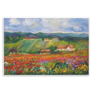 Imagem de Stupell Industries Design artístico de placa de parede Spring Glory Lush Meadow por Alexi Fine, 48 x 33