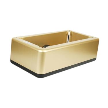 Imagem de kowaku Dispensador automático de tampa de sapatos, proteja a máquina de capa automática de calçados inteligente, reutilizável para laboratório, loja, Ouro