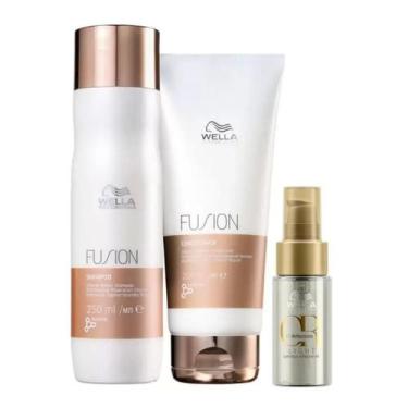 Imagem de Kit Wella Professionals Fusion & Oil Reflections Light Trio (3 Produto