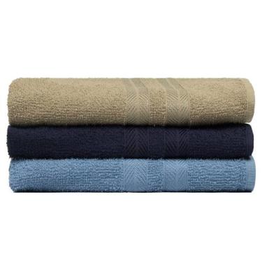 Imagem de Kit 3 Toalhas de Banho 100% Algodão Enxuta - Caricinha - Central Toalh