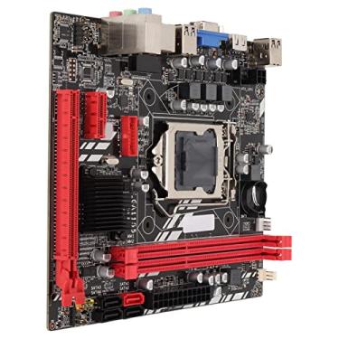 Imagem de Placa-mãe DDR3 Com Alimentação Estável, 2 Slots DDR3, 1155 Pinos para Processador I3 I5 I7, Placa-mãe para Jogos Com Interface de Rede de 100M