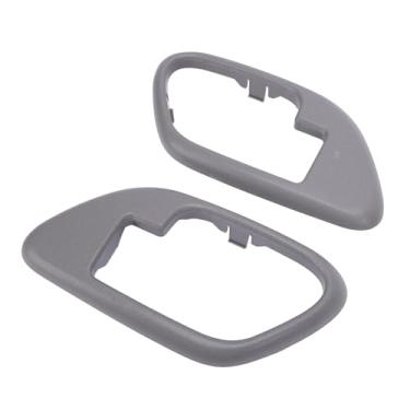Imagem de 1 par de Alças Internas Tampas do Painel 15708079 Manuquim Alça de Porta Interior Esquerda e Direita Usado para C1500 C2500 C3500 K1500 K2500 K3500 (Cinza)