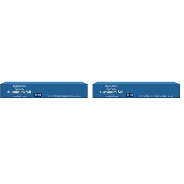 Imagem de Folha de alumínio Amazon Basics Heavy Duty Antiaderente 95m² (pacote c