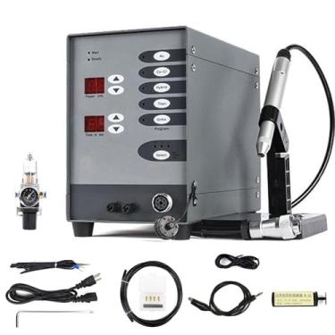 Imagem de Soldador de ponto automático de alta potência de 100 W, kit de soldador de arco de pulso, máquina de solda de metal portátil, 2 displays LCD, para joias, soldagem de metal