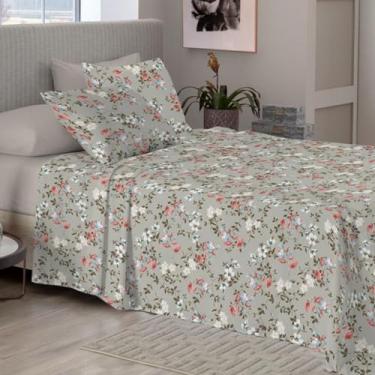 Imagem de Jogos De Cama Neo Essencial Estampado 4 pçs Casal Camesa - Mimosa