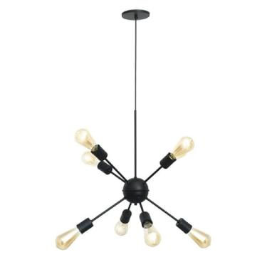 Imagem de Pendente Sputnik 8 Lampadas - Preto