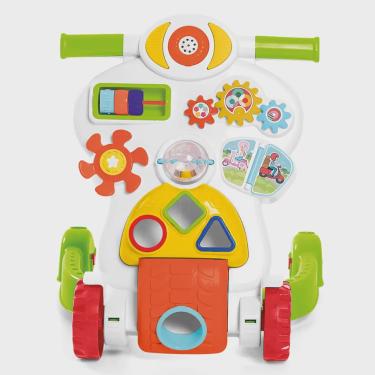 Imagem de Andador Infantil Bebê 2 em 1 Com Som e Luz Piloto Calesita Tateti