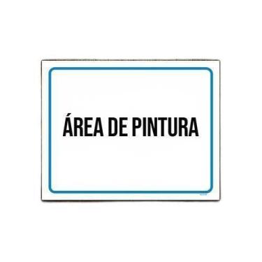 Imagem de Kit 10 Placas Ambiente - Área De Pintura - Sinalizo