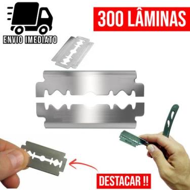 Imagem de Lâmina de Barbear Lord Inteira para Navalha Profissional Barbeiro Cabe