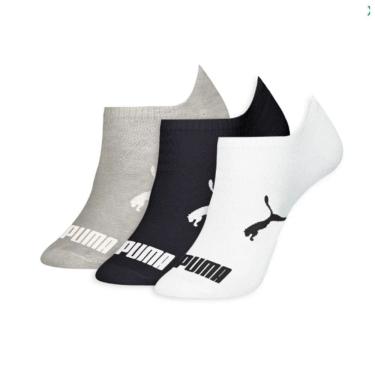 Imagem de Kit Meia Esporte Cano Médio Puma 4515.001.6.996 Cz/.Pt.Bc