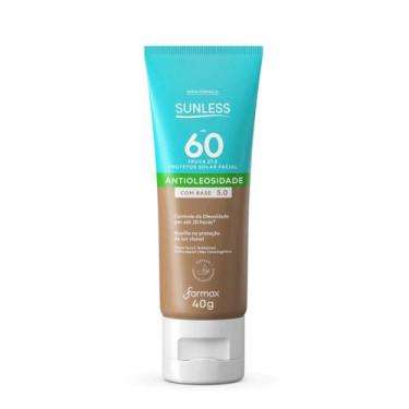 Imagem de Protetor Facial Fps 60 Antioleosidade 40g - Sunless - Farmax, Base 5.0