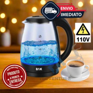Imagem de Chaleira Elétrica Vidro 110V Linha Suprema Jarra Eletrica Para Prepara