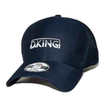 Imagem de Boné Azul Marinho Unissex 06 Gomos C/Tela com Aba Curva - Dog King Street Wear-Unissex