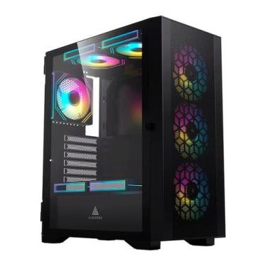 Imagem de Gabinete Gamer Acegeek Guardian D441, Mid-Tower, Lateral de Vidro, Pre