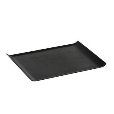 Imagem de Bandeja Servir Quadrada 30x45 Preta Em Polipropileno Linha Tropical Vem