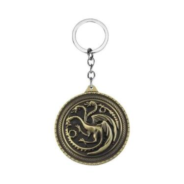 Imagem de Chaveiro Dragão Targaryen - Presente para Fãs de Game of Thrones, K046