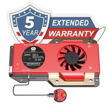 Imagem de DALY BMS 12V 4S 250A LiFePO4 - Placa de Proteção de Bateria Bluetooth Inteligente para Bateria de Lítio de 12 Volts RV Campistas Barco Overlanding Energia Doméstica