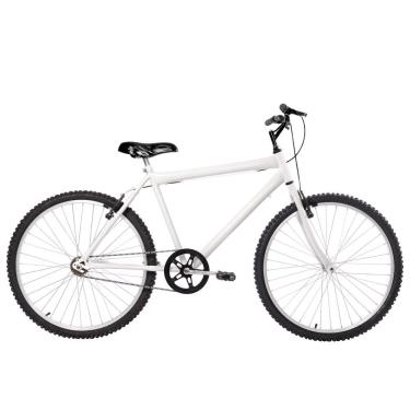 Imagem de Bicicleta Masculina Aro 26 Mtb Alumínio Natural Cor Branca