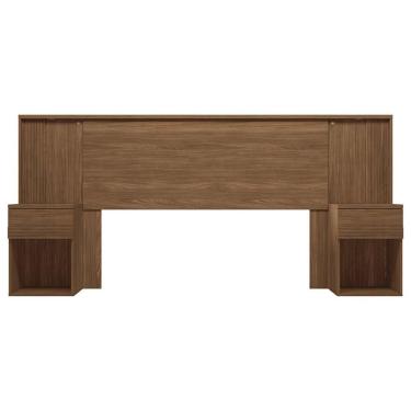 Imagem de Cabeceira Cama Box Madeirado Bourbon C/ Gavetas Jatoba - Santos Andirá