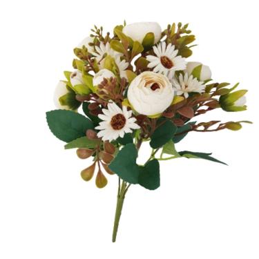 Imagem de Flor Artificial Buquê Camélia E Margarida 30cm