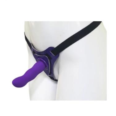 Imagem de Cinta Peniana Ajustável Com Prótese 12x3cm - Lovetoys - Cor: Roxo