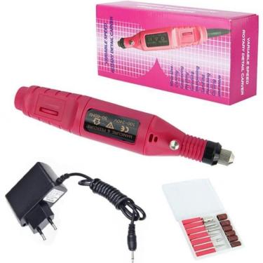 Imagem de Kit Lixa Lixadeira Motor Unhas Elétrica Profissional Bivolt