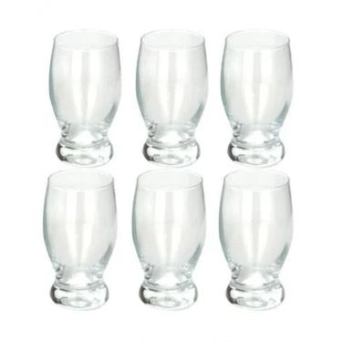 Imagem de Jogo 6 Copos De Vidro Agua Cerveja Suco 248ml Taça