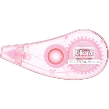 Imagem de Corretivo Em Fita 5mm X 6m Tilibra Rosa